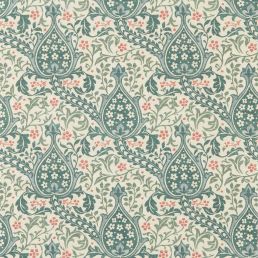 Persian Tulip Wallpaper Teal