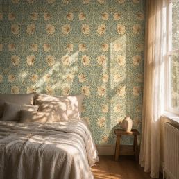 Pimpernel Wallpaper Bayleaf/Chalk
