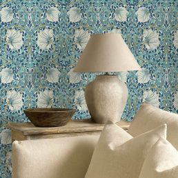 Pimpernel Wallpaper Cobalt/Mineral
