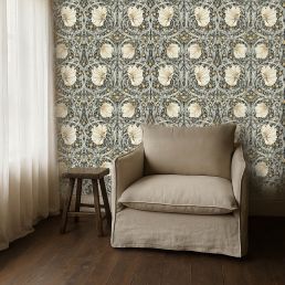 Pimpernel Wallpaper Ink/Sage