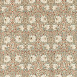 Pimpernel Fabric Linen/Coral