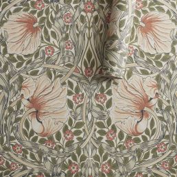 Pimpernel Wallpaper Rose Cockle/Sage