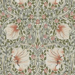 Pimpernel Wallpaper Rose Cockle/Sage