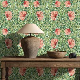 Pimpernel Wallpaper Shamrock/Watermelon