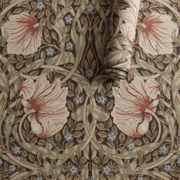 Pimpernel Wallpaper Walnut/Sage