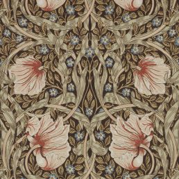 Pimpernel Wallpaper Walnut/Sage
