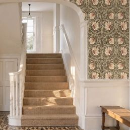 Pimpernel Wallpaper Walnut/Sage