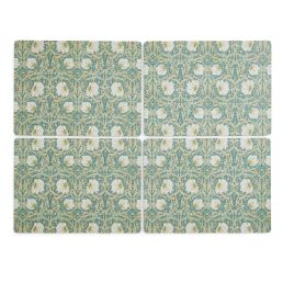 Pimpernel Set of 4 Large Placemats, Green Green