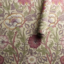 Pink & Rose Wallpaper Manilla/White