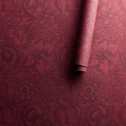 Poppy Wallpaper Claret