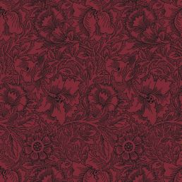 Poppy Wallpaper Claret