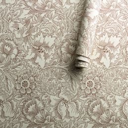Poppy Wallpaper Cream/Chocolate