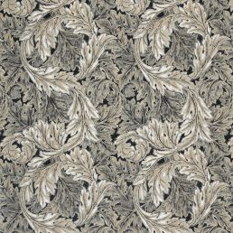 Pure Acanthus Weave Fabric Black Ink