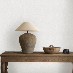 Pure Acorn Wallpaper Chalk/Silver