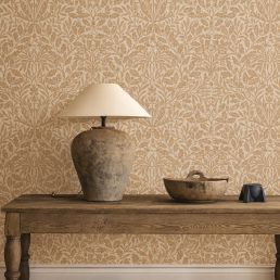 Pure Acorn Wallpaper Gilver/Copper