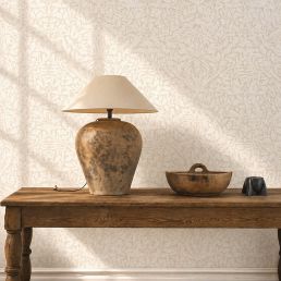 Pure Acorn Wallpaper Linen/Ecru