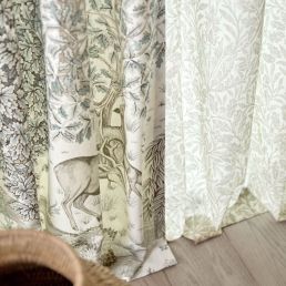 Pure Acorn Sheer Wide Width Fabric Beige