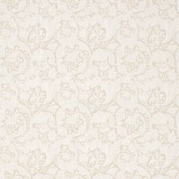 Pure Bachelors Button Embroidery Fabric Flax