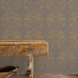 Pure Brer Rabbit Wallpaper Ink/Gold