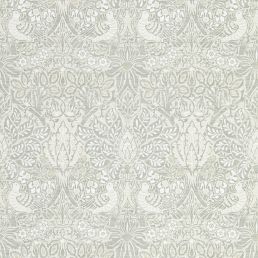 Pure Dove & Rose Wallpaper Grey Blue