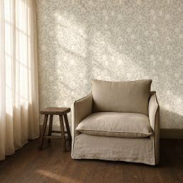Pure Fruit Wallpaper Grey Blue