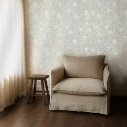 Pure Fruit Wallpaper Grey Blue