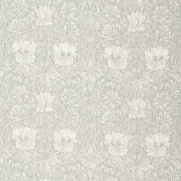 Pure Honeysuckle & Tulip Print Fabric Light Grey Blue