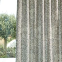 Pure Honeysuckle & Tulip Wide Width Fabric Soft Mint/Grey