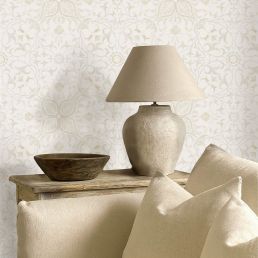 Pure Net Ceiling Wallpaper Ecru/Linen