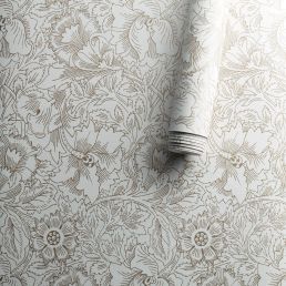 Pure Poppy Wallpaper Cream/Gold