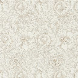 Pure Poppy Wallpaper Cream/Gold