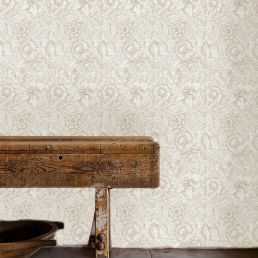 Pure Poppy Wallpaper Cream/Gold