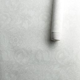 Pure Poppy Wallpaper Ecru/Stone