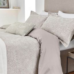 Pure Strawberry Thief Duvet Cover, Pebble Pebble