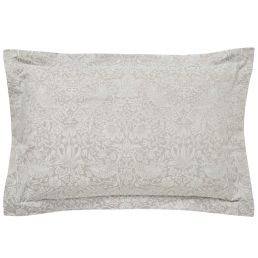 Pure Strawberry Thief Oxford Pillow Case, Pebble Pebble