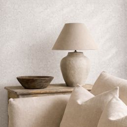 Pure Sunflower Wallpaper Chalk/Silver