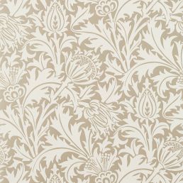 Pure Thistle Beaded Wallpaper Gilver
