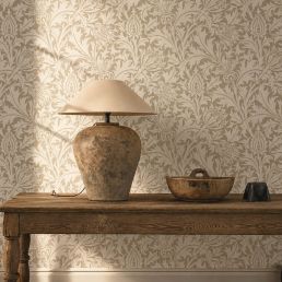 Pure Thistle Beaded Wallpaper Gilver