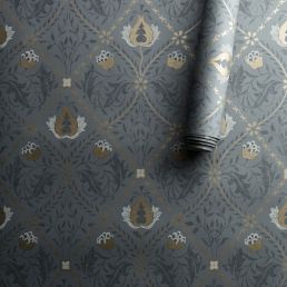 Pure Trellis Wallpaper Black Ink