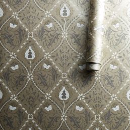 Pure Trellis Wallpaper Gold