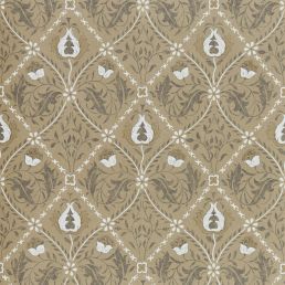 Pure Trellis Wallpaper Gold
