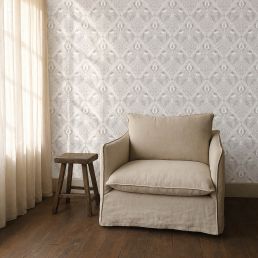 Pure Trellis Wallpaper Lightish Grey