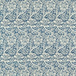 Rose and Thistle Fabric Indigo