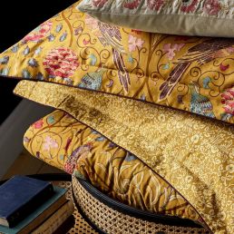 Seasons By May Quilt Throw, Saffron Saffron