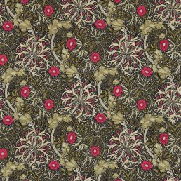 Seaweed Fabric Ebony/Poppy