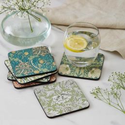 Set of 6 Coasters, Multi Multi