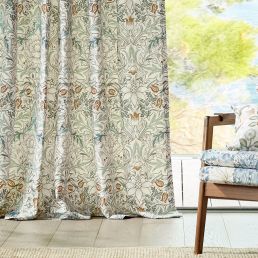 Simply Severn Wide Width Fabric Sage Leaf/Tan