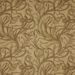 Snake & Tulip Wallpaper Antique Gold