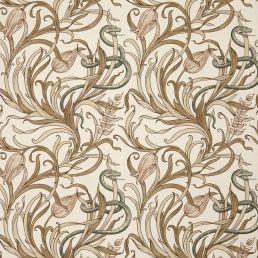 Snake & Tulip Wallpaper Blush/Eucalyptus