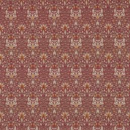 Snakeshead Fabric Claret/Gold